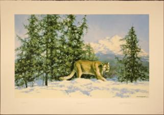 'Mountain Lion' (silkscreen) 1996